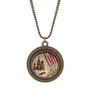 NWT Handmade One-of-a-Kind Eiffel Tower Pendant Necklace